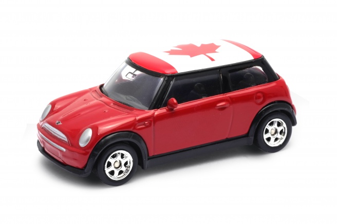 Petite voiture Mini Cooper rouge 1/64 Maisto • Jouétopia